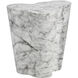 Ava 22 X 22 inch Marble Look Outdoor Side Table, Large